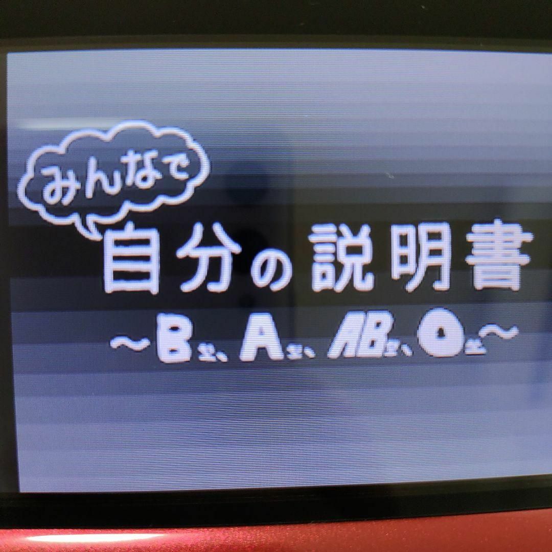 ニンテンドーDS(ニンテンドーDS)のみんなで自分の説明書?B型、A型、AB型、O型? エンタメ/ホビーのゲームソフト/ゲーム機本体(携帯用ゲームソフト)の商品写真