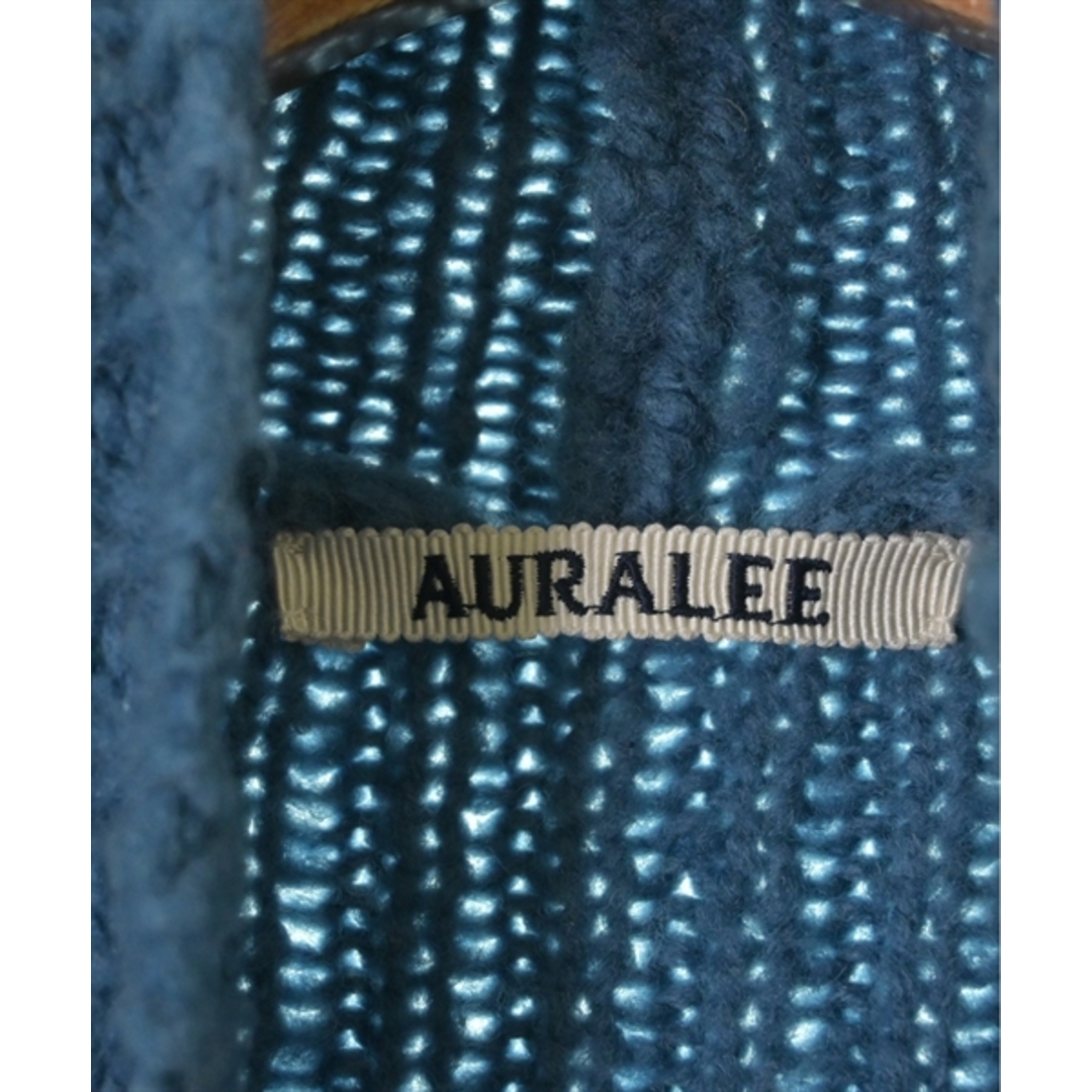 AURALEE(オーラリー)のAURALEE オーラリー ニット・セーター 3(S位) 青 【古着】【中古】 メンズのトップス(ニット/セーター)の商品写真