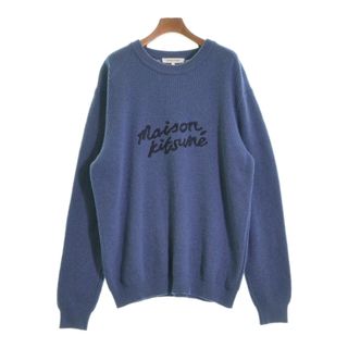 MAISON KITSUNE メゾンキツネ ニット・セーター L 紺 【古着】【中古】(ニット/セーター)