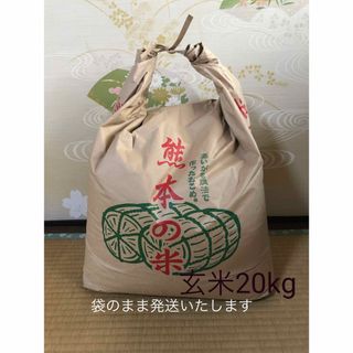 あいがも農法　無農薬　玄米20kg(米/穀物)