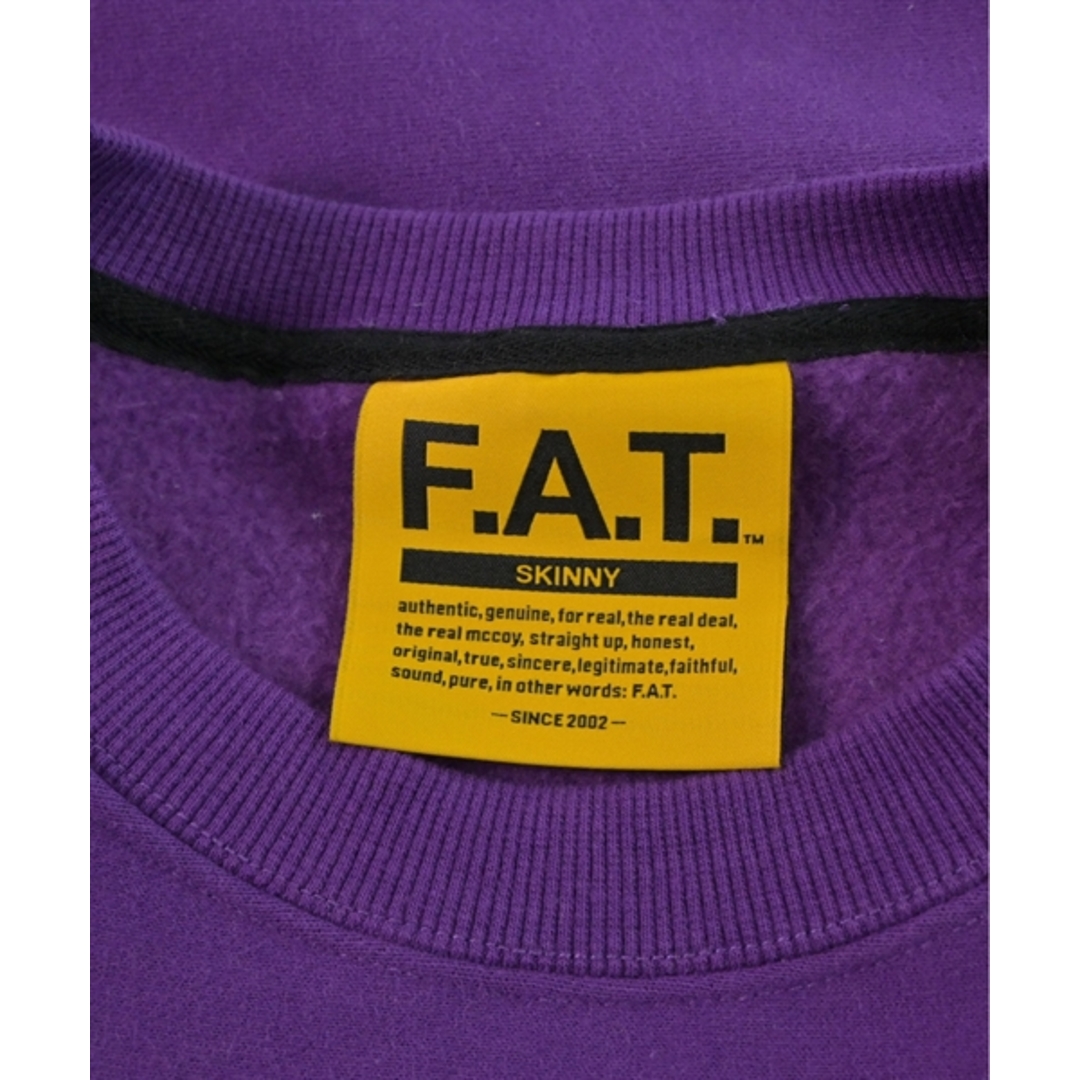 FAT(エフエーティー)のFAT エフエーティー スウェット SKINNY(L位) 紫 【古着】【中古】 メンズのトップス(スウェット)の商品写真