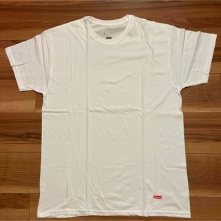 シュプリーム(Supreme)のSupreme Hanes Tee Lサイズ 白(Tシャツ/カットソー(半袖/袖なし))