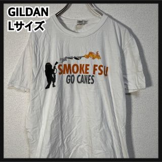 ギルダン(GILDAN)の【ギルダン】半袖Tシャツ　消火器　白T　槍　炎　消防士　ビッグプリント42(Tシャツ/カットソー(半袖/袖なし))