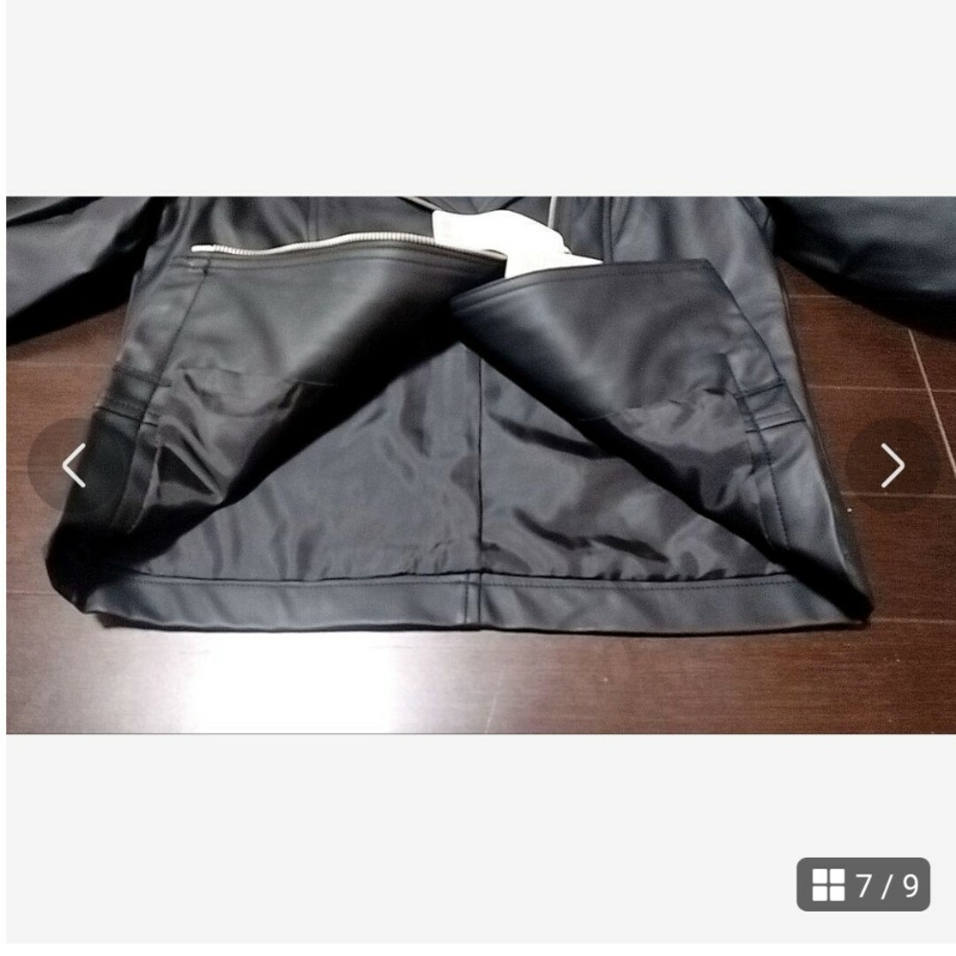 SpRay(スプレイ)の【C68】SPRAY   エコレザーライダースジャケット レディースのジャケット/アウター(ライダースジャケット)の商品写真