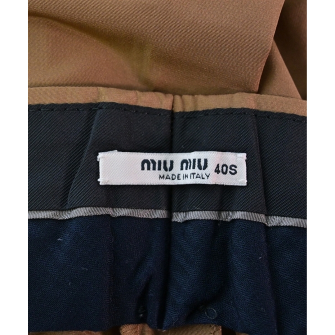 miumiu(ミュウミュウ)のMiu Miu ミュウミュウ パンツ（その他） 40/S 茶 【古着】【中古】 レディースのパンツ(その他)の商品写真