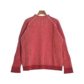 MAISON KITSUNE ニット・セーター S 赤x白(ストライプ) 【古着】【中古】(ニット/セーター)