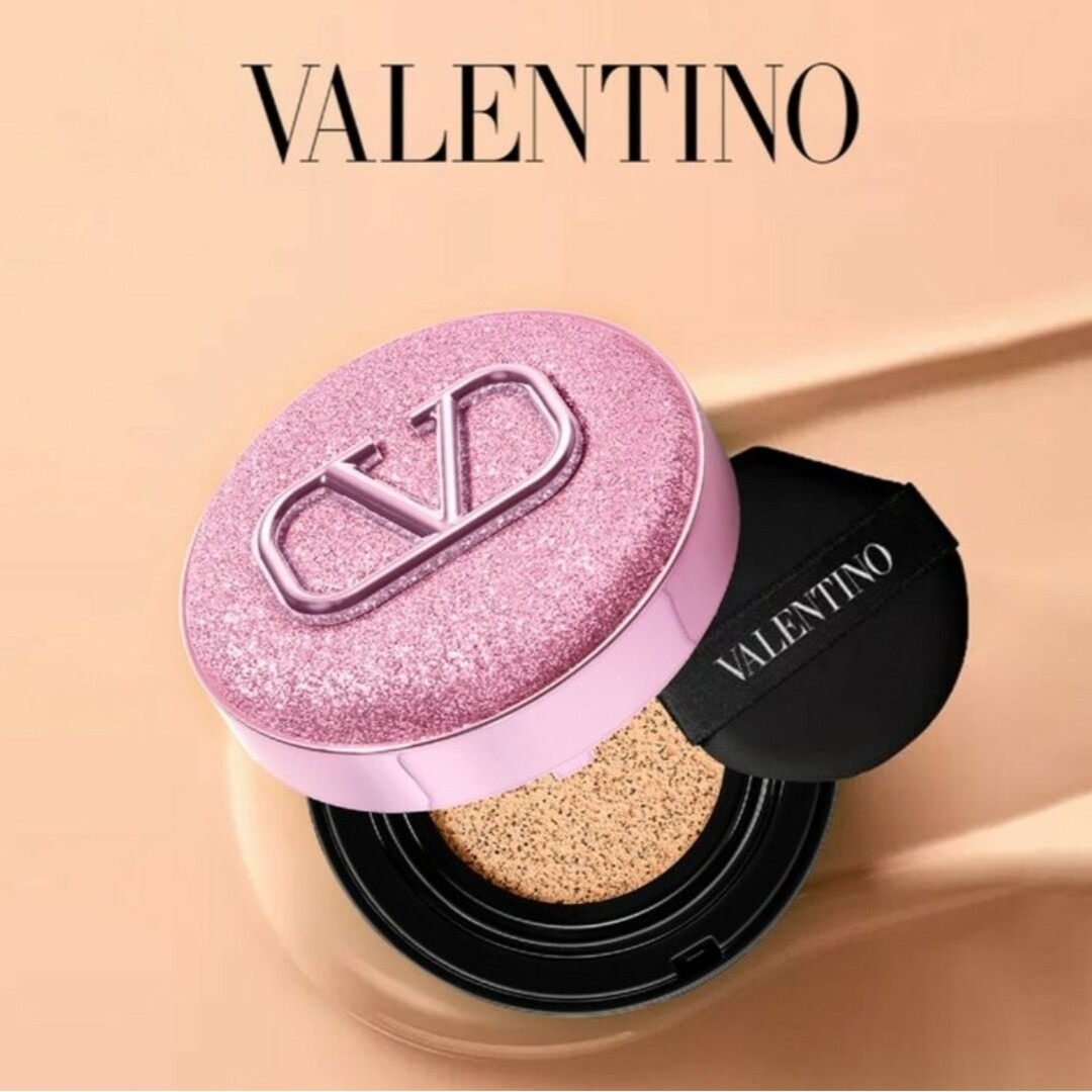 VALENTINO(ヴァレンティノ)のVALENTINO GO クッション イレヴァレント ピンク グリッターケース コスメ/美容のベースメイク/化粧品(ファンデーション)の商品写真