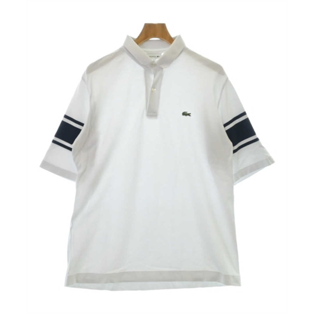 LACOSTE(ラコステ)のLACOSTE ラコステ ポロシャツ 5(XL位) 白 【古着】【中古】 メンズのトップス(ポロシャツ)の商品写真