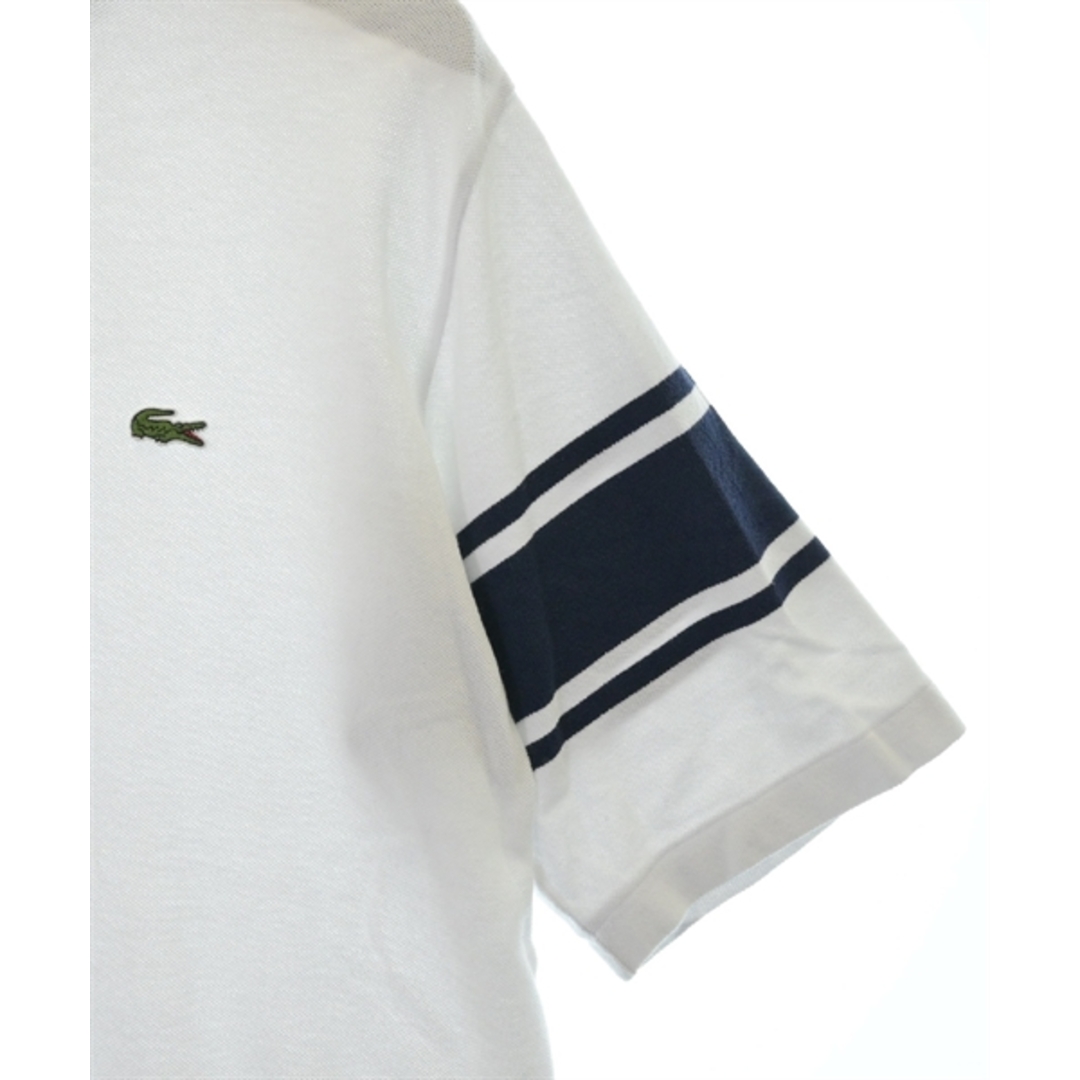 LACOSTE(ラコステ)のLACOSTE ラコステ ポロシャツ 5(XL位) 白 【古着】【中古】 メンズのトップス(ポロシャツ)の商品写真