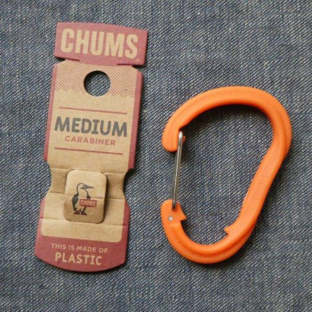 CHUMS(チャムス)のCHUMS オリジナル カラビナ M オレンジ CH61-0119 新品 メンズのファッション小物(キーホルダー)の商品写真