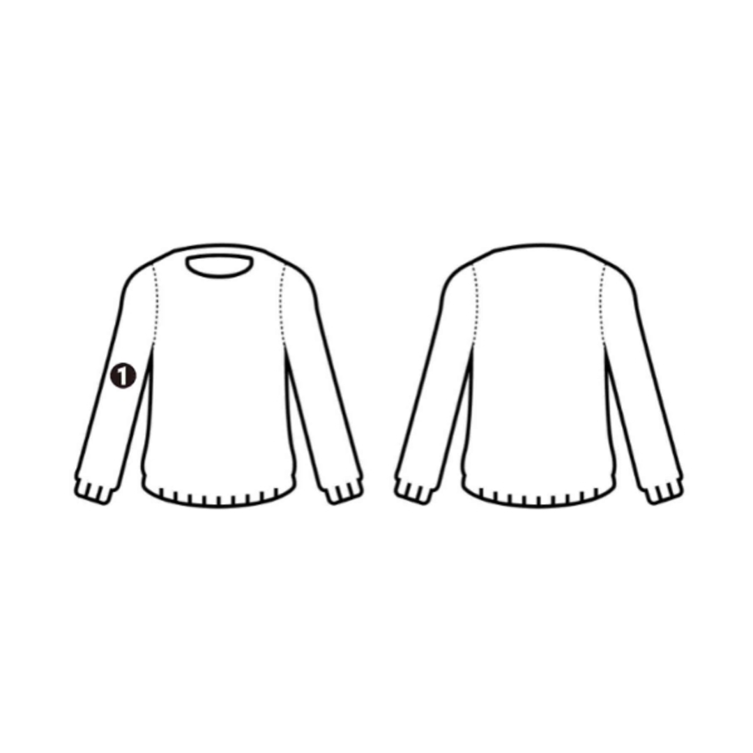 Marni(マルニ)のMARNI マルニ ニット・セーター 40(M位) 黒xベージュx白等(総柄) 【古着】【中古】 レディースのトップス(ニット/セーター)の商品写真