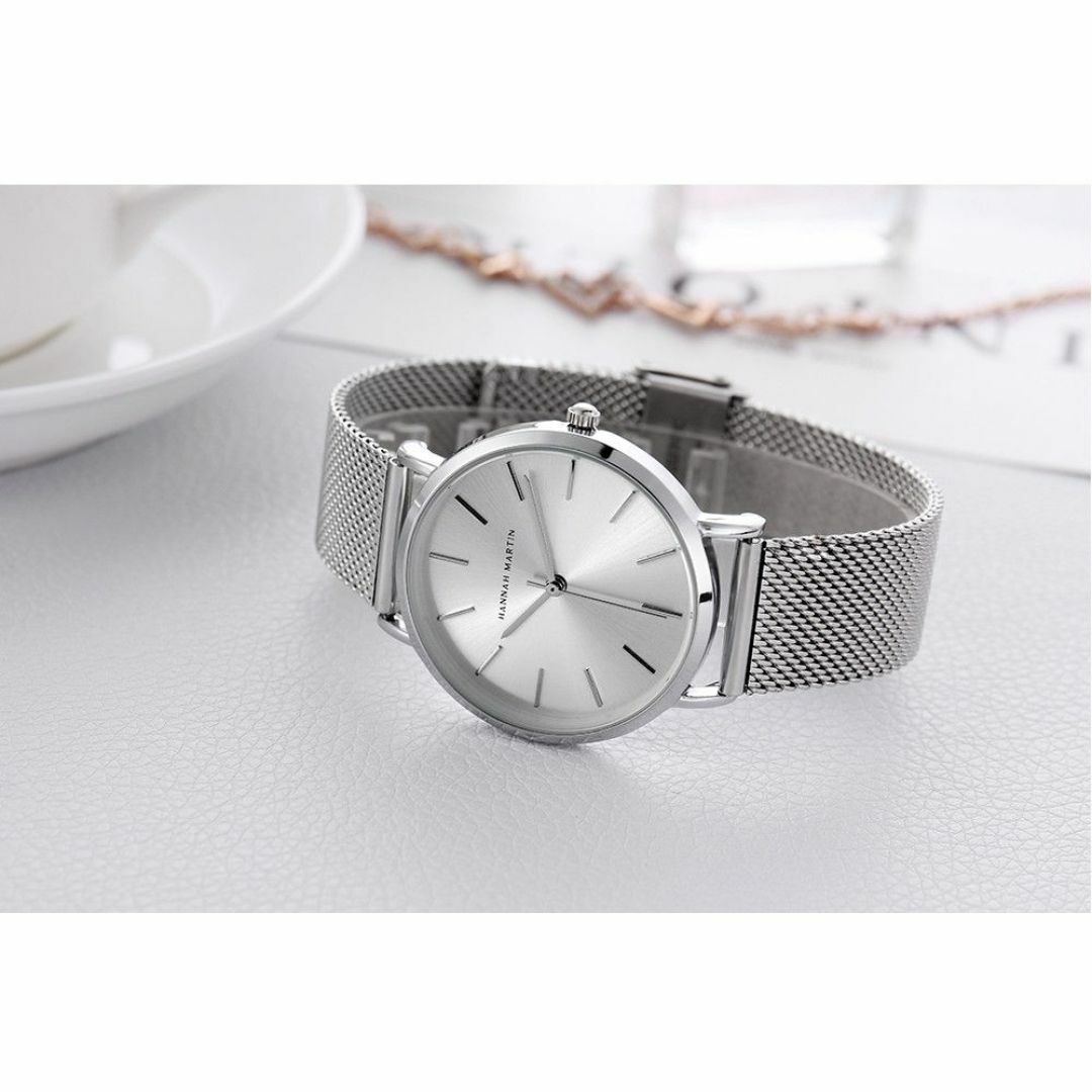 Hannah Martin社製 レディース腕時計 シルバー ステンレス7 レディースのファッション小物(腕時計)の商品写真