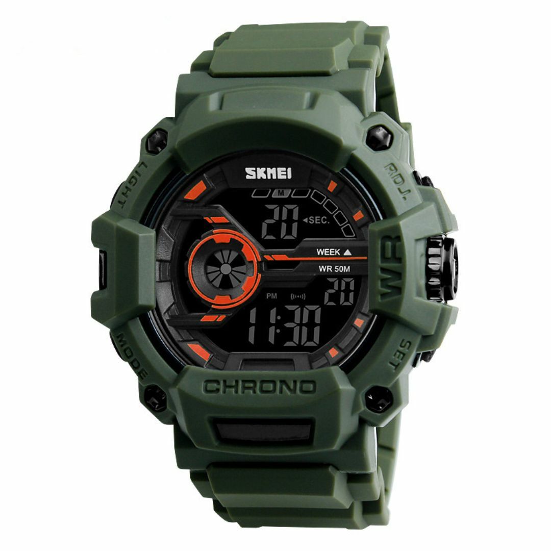 50m防水登山ダイバーズウォッチ デジタル腕時計スポーツ ストップウォッチAGY メンズの時計(腕時計(デジタル))の商品写真