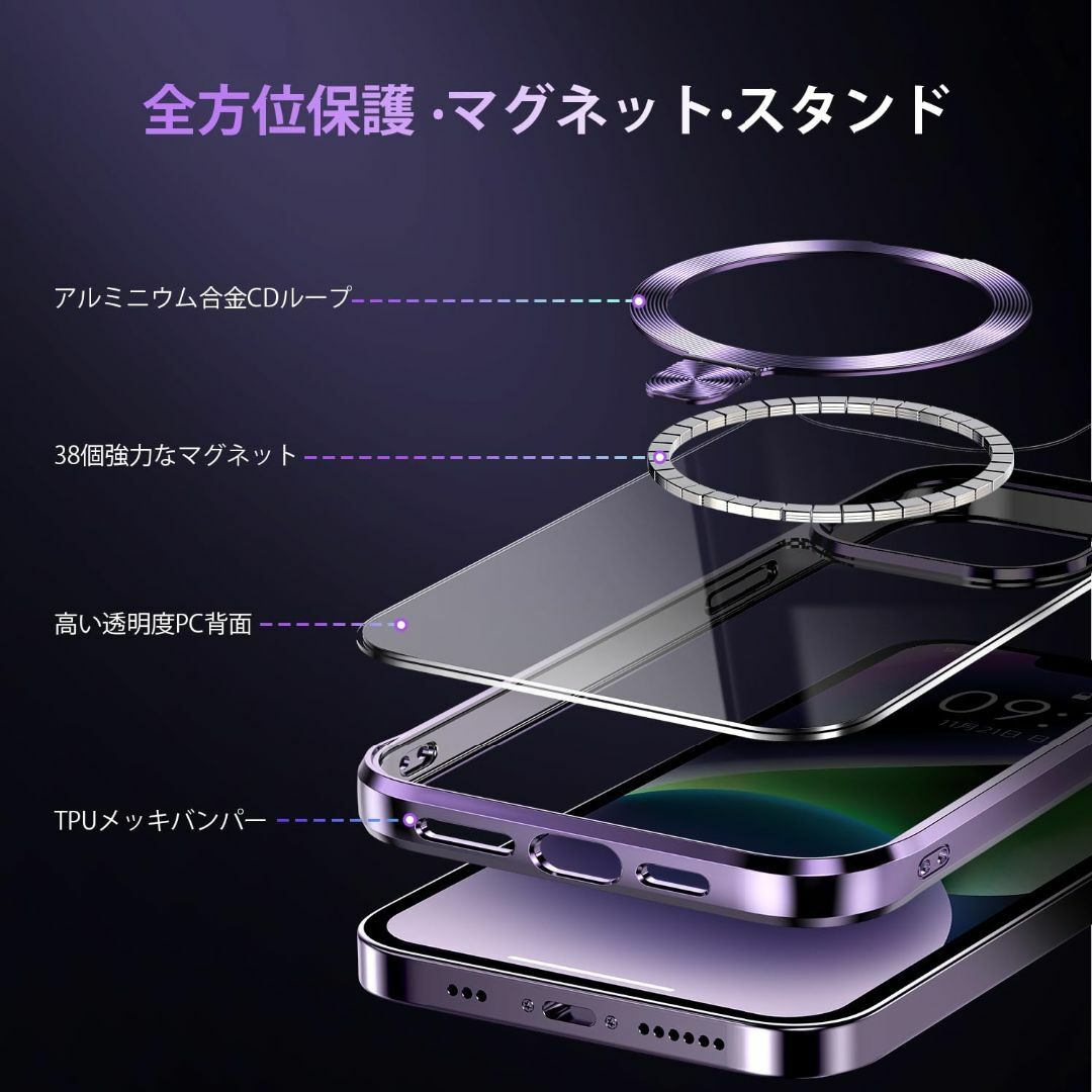 【CD MagSafeリング・スタンド一体】iPhone14 Pro Max 用 スマホ/家電/カメラのスマホアクセサリー(その他)の商品写真