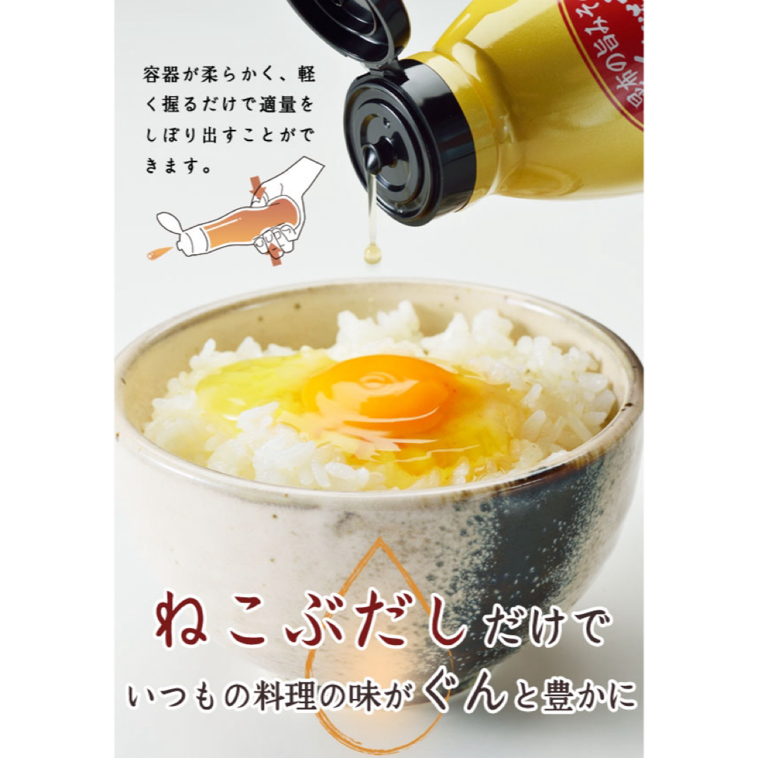 【賞味期限】 2025年3月  ねこぶだし　450ml×6本 レシピ本2冊付き  食品/飲料/酒の食品(調味料)の商品写真