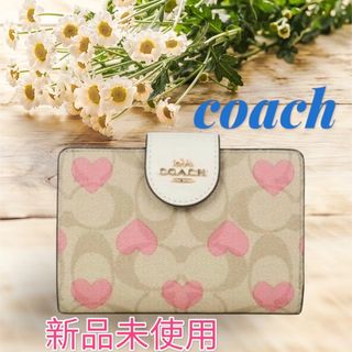 COACH - COACH ブルー 馬車柄 二つ折りの通販 by SAKURA's shop