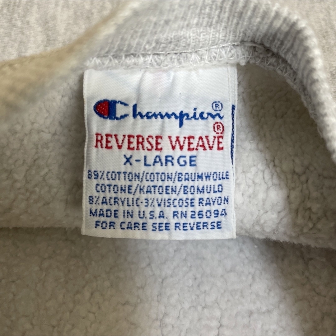 Champion(チャンピオン)の染み込み　チャンピオン　リバースウィーブ　90s USA size XL メンズのトップス(スウェット)の商品写真