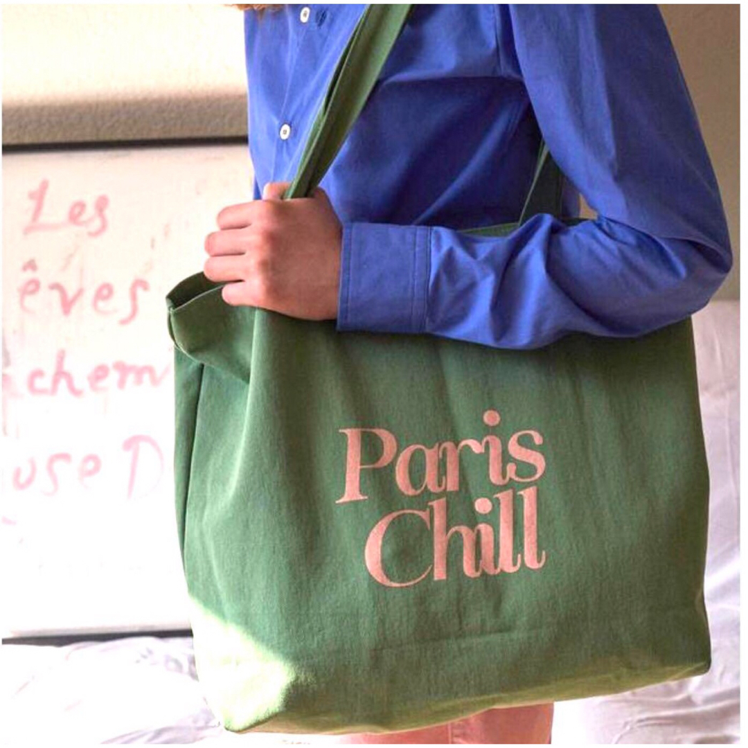 新品未使用　Hotel Paris chill ホテルパリチル　グリーン　バッグ レディースのバッグ(トートバッグ)の商品写真