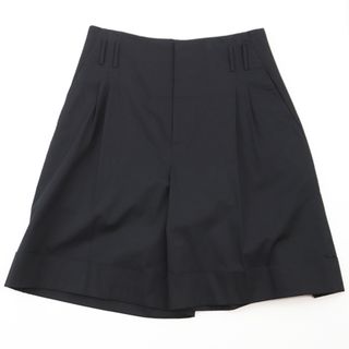 【美品】ジルサンダー ワイドショート クロップド パンツ メンズ サイズ 54 黒 ブラック JIL SANDER