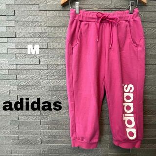 アディダス(adidas)のadidas アディダス M ハーフパンツ ピンク 半ズボン スウェット(ハーフパンツ)