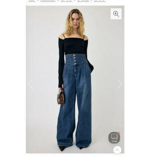 マウジー(moussy)のmoussy CORSET DESIGN BAGGY(デニム/ジーンズ)