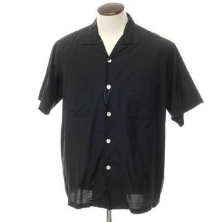 【中古】コムデギャルソンオム COMME des GARCONS HOMME 1998年製 オープンカラー 半袖シャツ ブラック【サイズ表記なし（Ｌ位）】【メンズ】(シャツ)