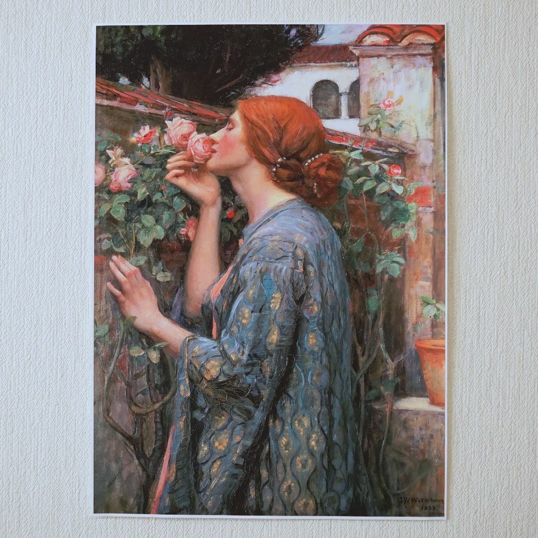ウォーターハウス　「バラの魂」　キャンバスポスター エンタメ/ホビーのコレクション(印刷物)の商品写真