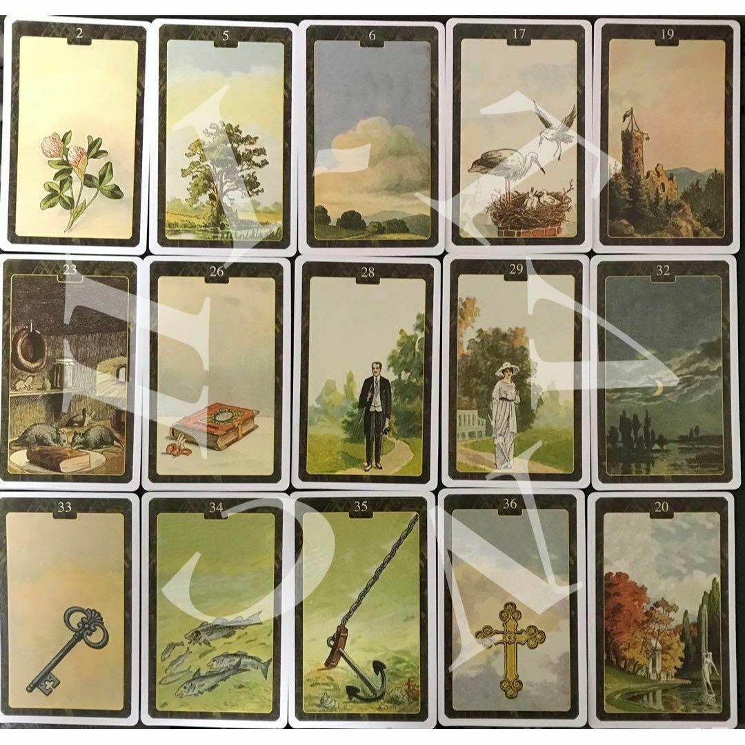 Lenormand Oracle Cards ルノルマン　オラクルカード　占い エンタメ/ホビーの本(趣味/スポーツ/実用)の商品写真