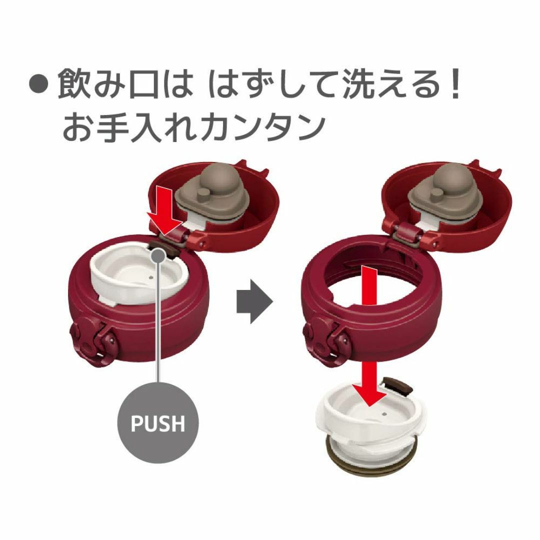 【色: メタリックレッド】サーモス 水筒 真空断熱ケータイマグ 500ml メタ インテリア/住まい/日用品のキッチン/食器(弁当用品)の商品写真