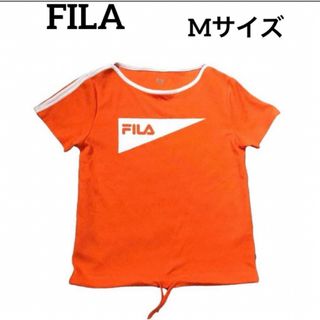 フィラ(FILA)のFILA  オレンジ　スポーツ　Tシャツ　Mサイズ　美品(Tシャツ(半袖/袖なし))