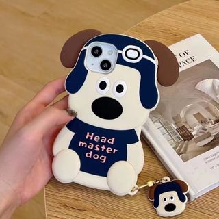 【NEW】 iPhone15Pro スマホケース ワンちゃん 韓国 新品 犬(iPhoneケース)