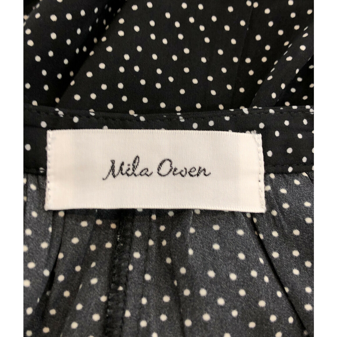 美品  Mila Owen 長袖ワンピース ドット柄 レディース F レディースのトップス(ベスト/ジレ)の商品写真