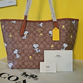 コーチ(COACH)のCOACH スヌーピー トートバッグ コーチ ウッドストック 新品 可愛い 人気(トートバッグ)