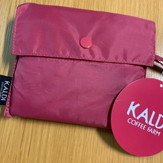 カルディ(KALDI)のKALDI　オンラインストア限定　エコバッグ　スモーキーピンク③　カルディ(エコバッグ)