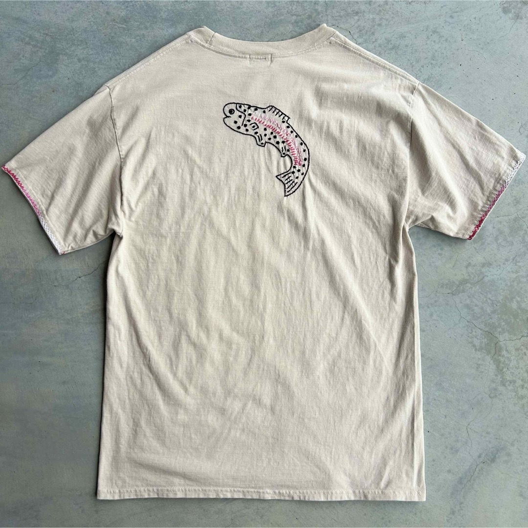 極美品 OAXACA 刺繍Tシャツ ハンドステッチ ハイチ製 メンズのトップス(Tシャツ/カットソー(半袖/袖なし))の商品写真