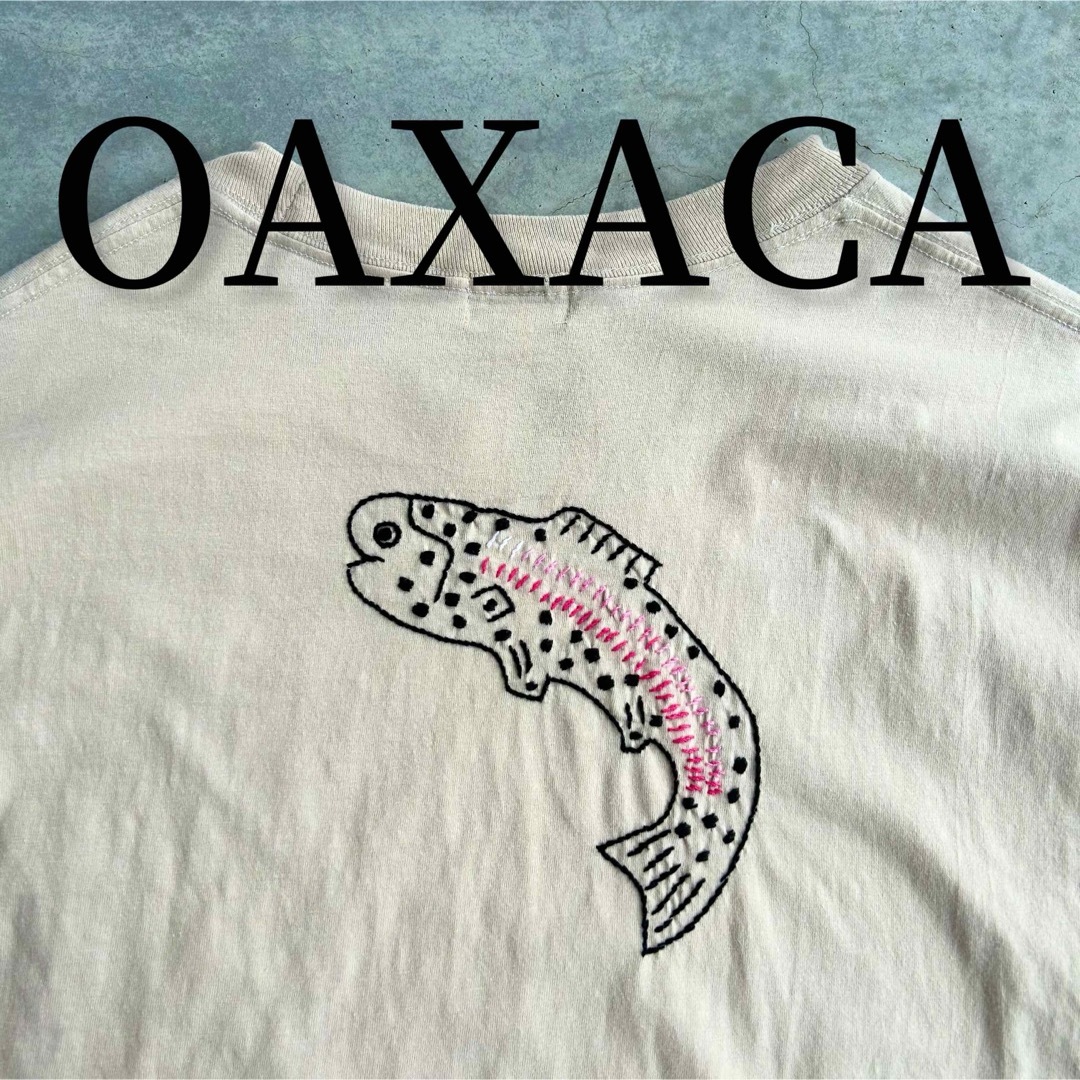 極美品 OAXACA 刺繍Tシャツ ハンドステッチ ハイチ製 メンズのトップス(Tシャツ/カットソー(半袖/袖なし))の商品写真