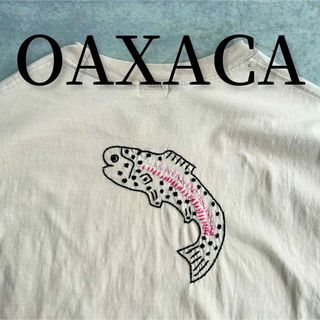 極美品 OAXACA 刺繍Tシャツ ハンドステッチ ハイチ製(Tシャツ/カットソー(半袖/袖なし))