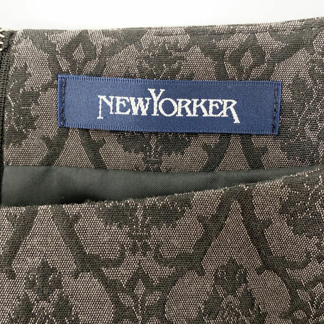 NEWYORKER(ニューヨーカー)の美品 NEW YORKER ニューヨーカー ワンピース サイズ 15 ネイビー レディースのワンピース(ひざ丈ワンピース)の商品写真