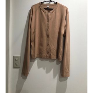 ユニクロ(UNIQLO)のUVカットジャージークルーネックカーディガン　長袖　ユニクロ　UVカット　UV(カーディガン)