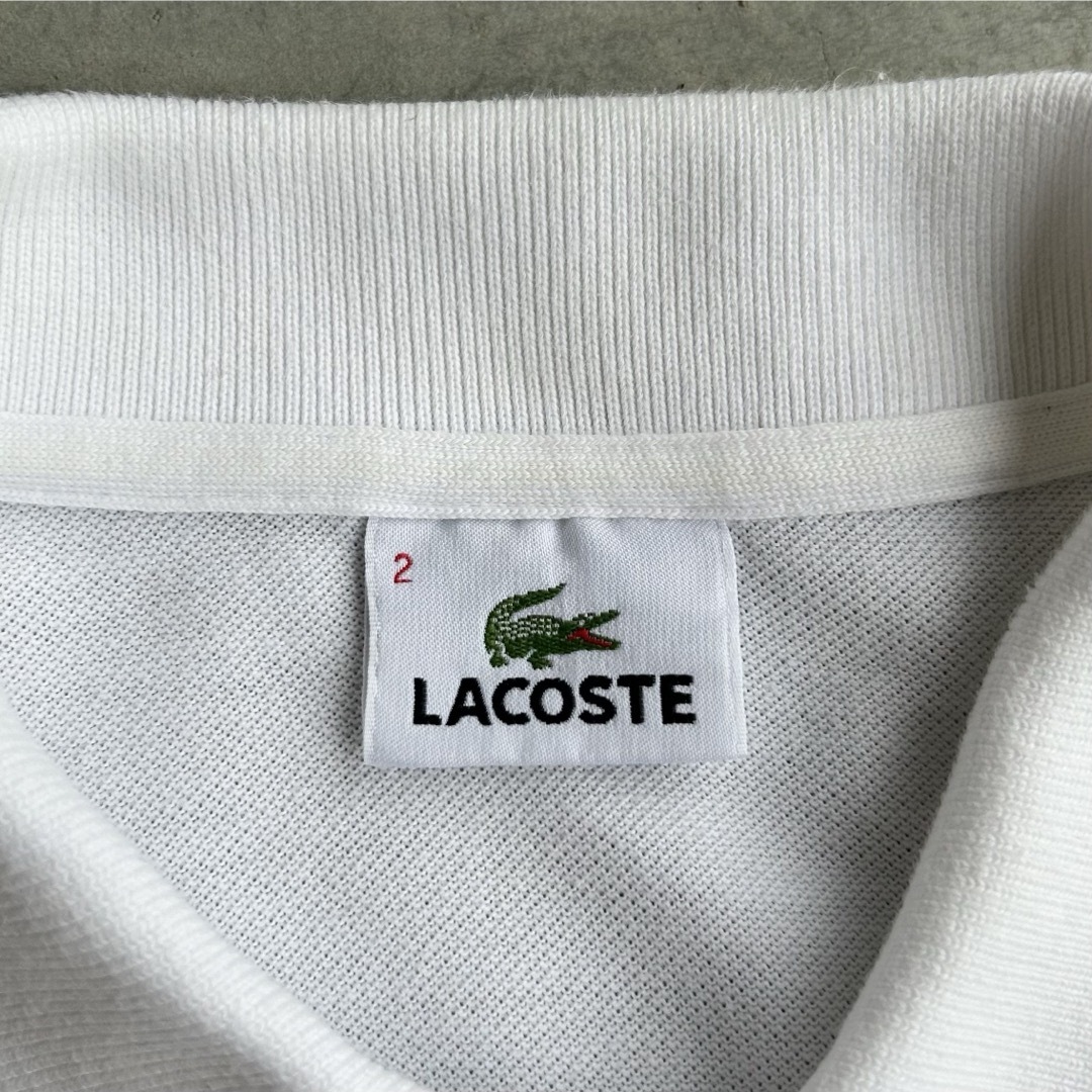 LACOSTE(ラコステ)のLacoste polo shirt ラコステ ポロシャツ L1212 ホワイト メンズのトップス(Tシャツ/カットソー(半袖/袖なし))の商品写真