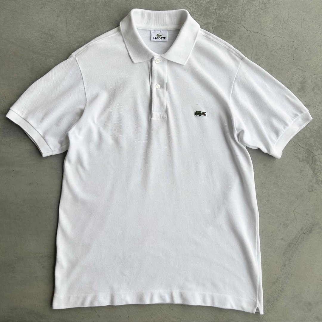 LACOSTE(ラコステ)のLacoste polo shirt ラコステ ポロシャツ L1212 ホワイト メンズのトップス(Tシャツ/カットソー(半袖/袖なし))の商品写真