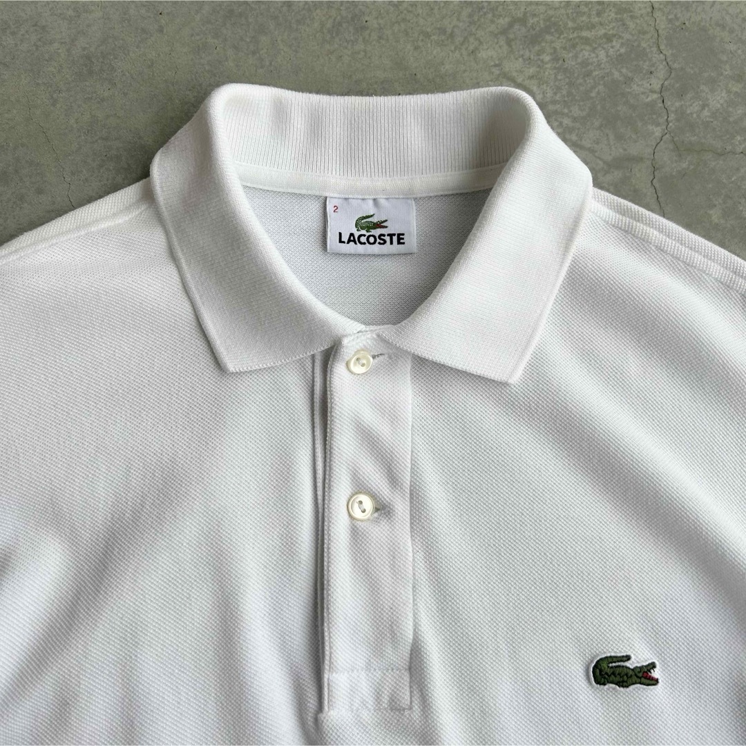 LACOSTE(ラコステ)のLacoste polo shirt ラコステ ポロシャツ L1212 ホワイト メンズのトップス(Tシャツ/カットソー(半袖/袖なし))の商品写真