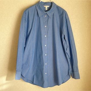 エイチアンドエム(H&M)のH&M ストライプオーバーシャツ(シャツ/ブラウス(長袖/七分))