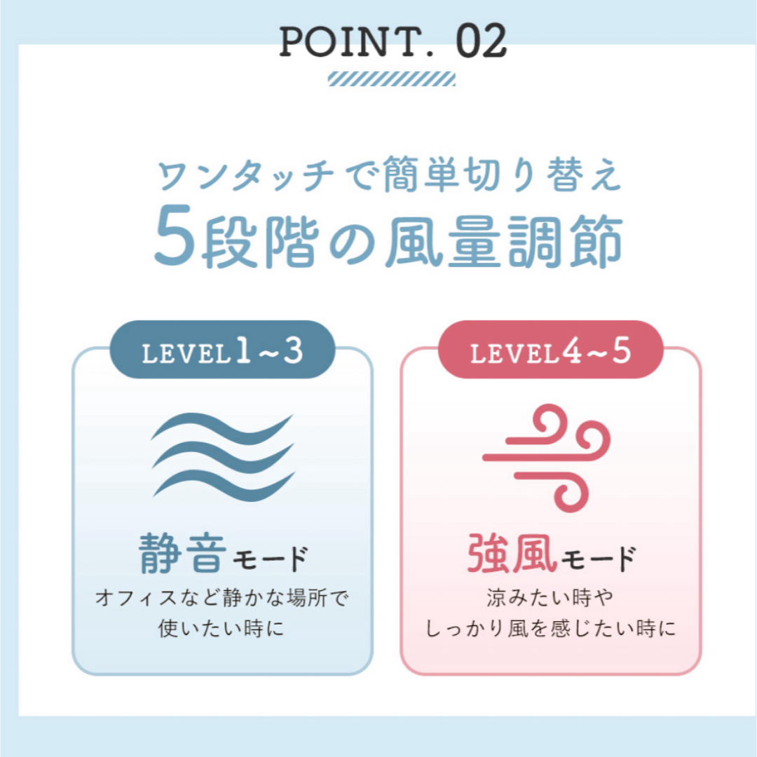 ハンディーファン スマホ/家電/カメラの冷暖房/空調(扇風機)の商品写真