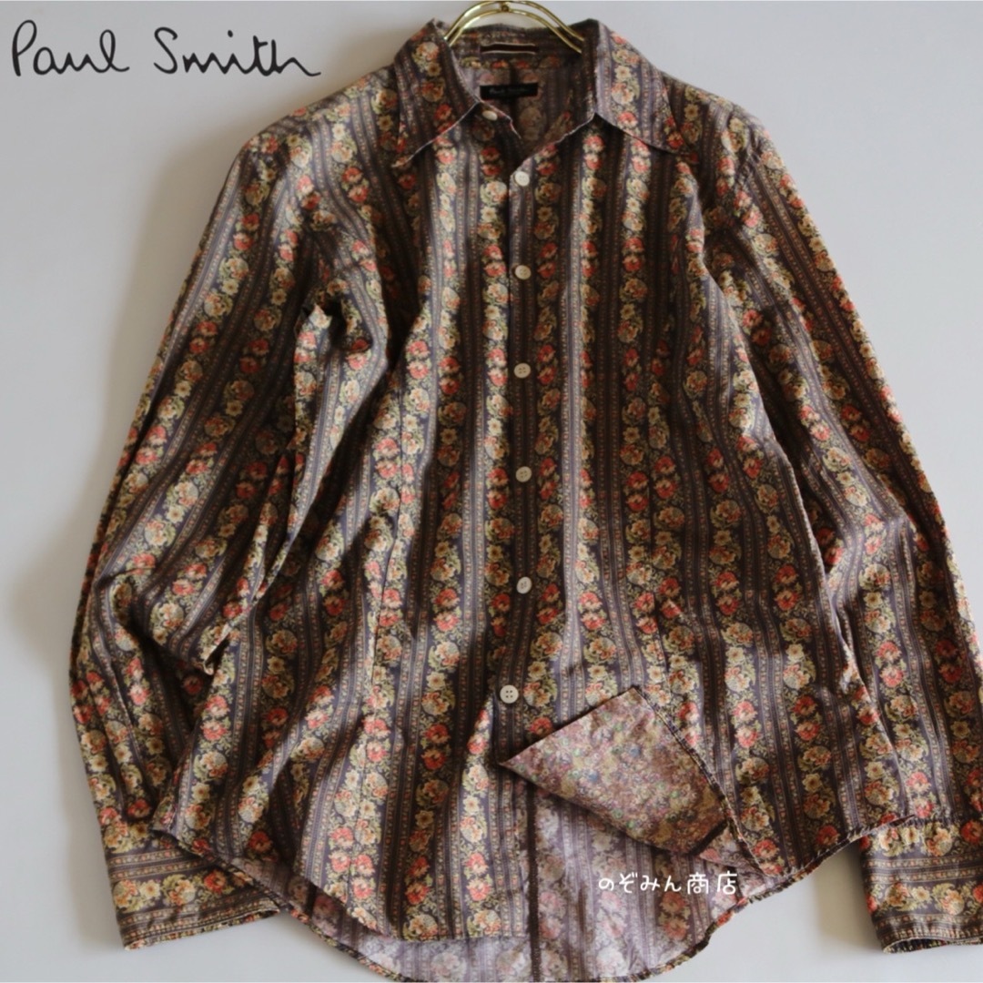 Paul Smith(ポールスミス)の【PAUL SMITH】総柄　長袖シャツ　花柄　日本製　M★ メンズのトップス(シャツ)の商品写真