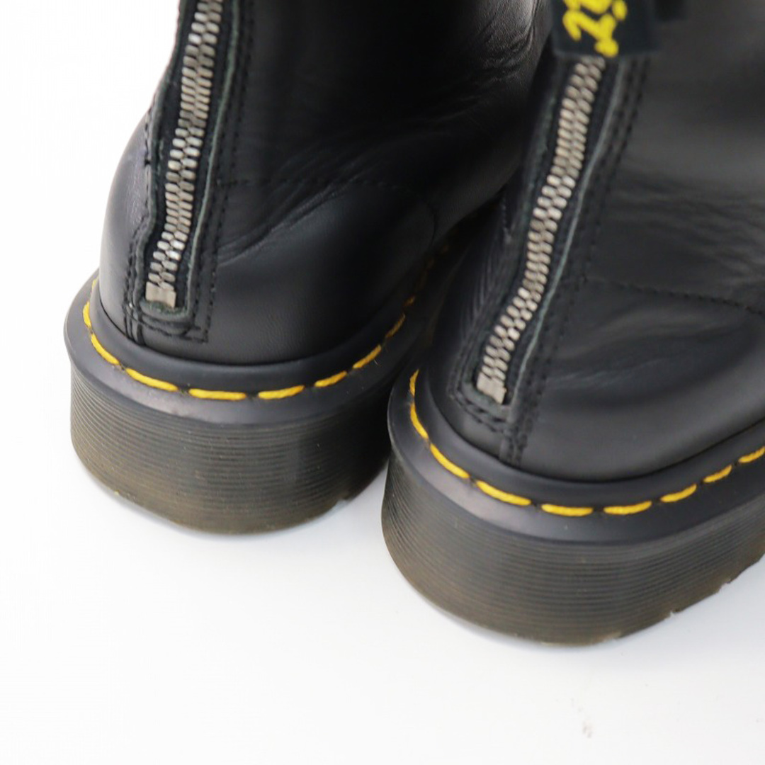 Y's(ワイズ)のコラボ 定価5.7万 ワイズ × ドクターマーチン Y's × Dr.Martens 10EYE BOOT ジップ 10ホールブーツ 6/ブラック 23cm【2400013845267】 レディースの靴/シューズ(ブーツ)の商品写真