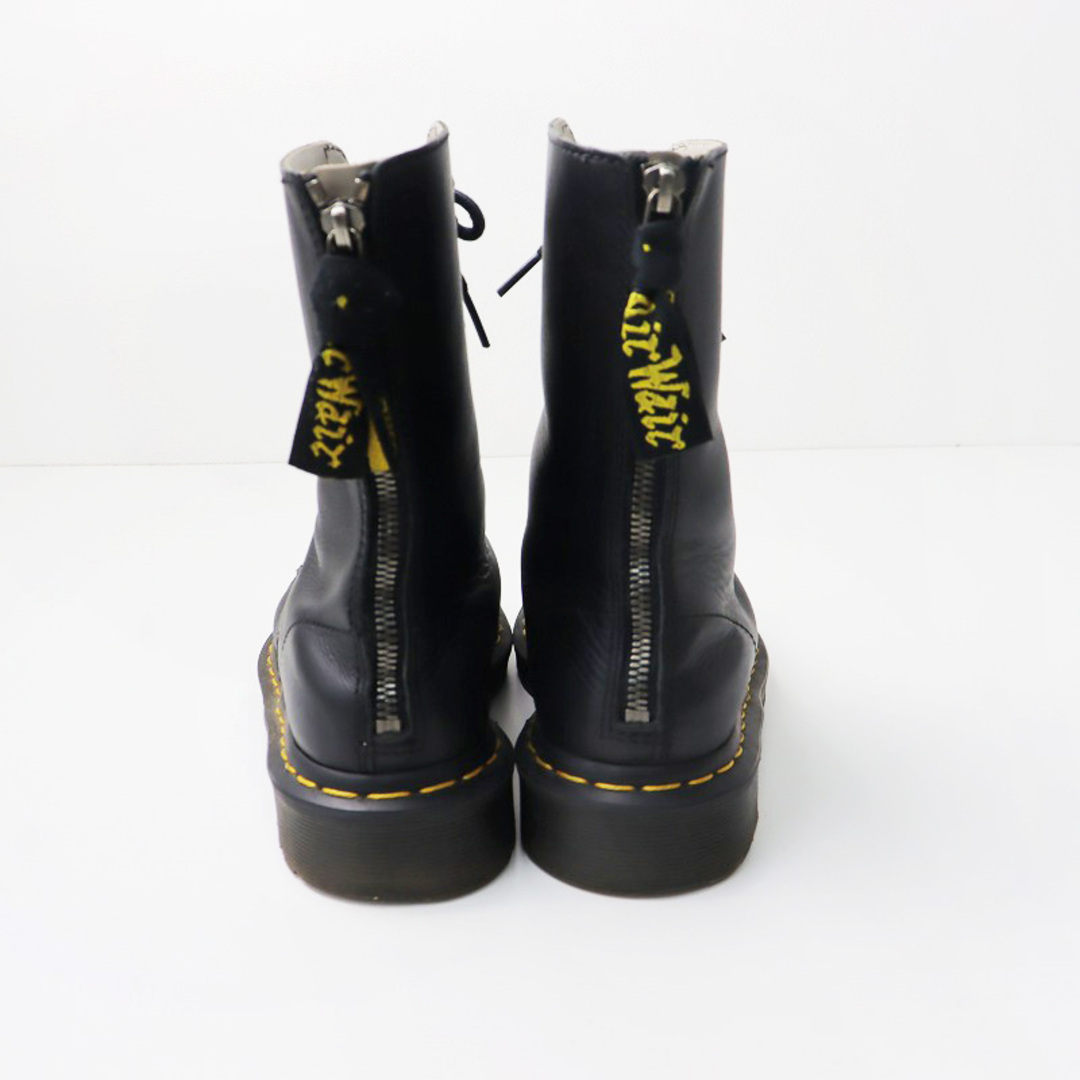 Y's(ワイズ)のコラボ 定価5.7万 ワイズ × ドクターマーチン Y's × Dr.Martens 10EYE BOOT ジップ 10ホールブーツ 6/ブラック 23cm【2400013845267】 レディースの靴/シューズ(ブーツ)の商品写真