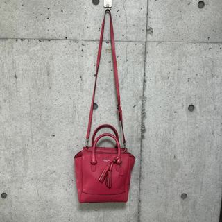 コーチ(COACH)のCOACH コーチ 2WAY トートバッグオール レザー ロゴチャーム フリンジ(トートバッグ)