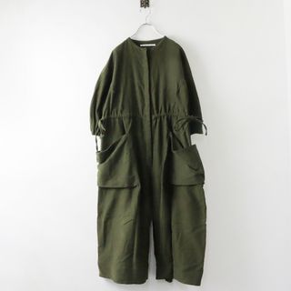 TENNE HANDCRAFTED MODERN テンハンドクラフテッドモダン コットン オールインワン /カーキ ノーカラー 【2400013842167】(サロペット/オーバーオール)