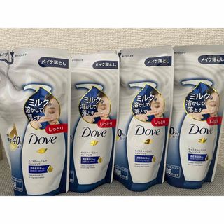 ダヴ(Dove（Unilever）)のダヴ　モイスチャーミルククレンジング　180ml×4袋(クレンジング/メイク落とし)